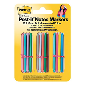 Marcadores de notas adhesivas de 12,7 mm x 44,4 mm, colores surtidos, 5 blocs de 50 hojas cada uno, para marcar páginas y organizar - Product Image 2