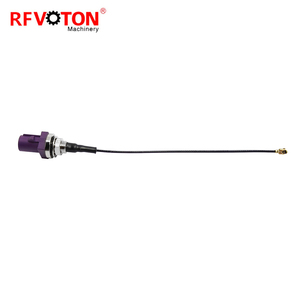 Fabrik direkt Fakra Lila D Typ zu Ufl 1,37mm Rf Coaxai Stecker Überbrückung kabel Baugruppe 15cm auf Lager ROHS - Product Image 1