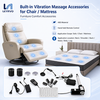 Moteur d'appareil de massage LEYNVO pour vibration et chauffage, tige de poussée électrique, télécommande sans fil pour fauteuil de massage et canapé