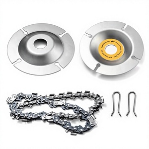 Disco de sierra de cadena de acero de 1/4" x 4" de grado industrial de alta calidad para tallado de madera, venta al por mayor de fábrica - Product Image 2