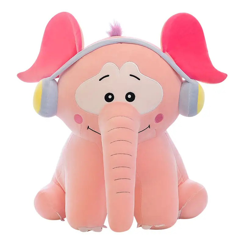 Soothing doll children sleeping pillow cartoon happy elephant large plush toys birthday gifts