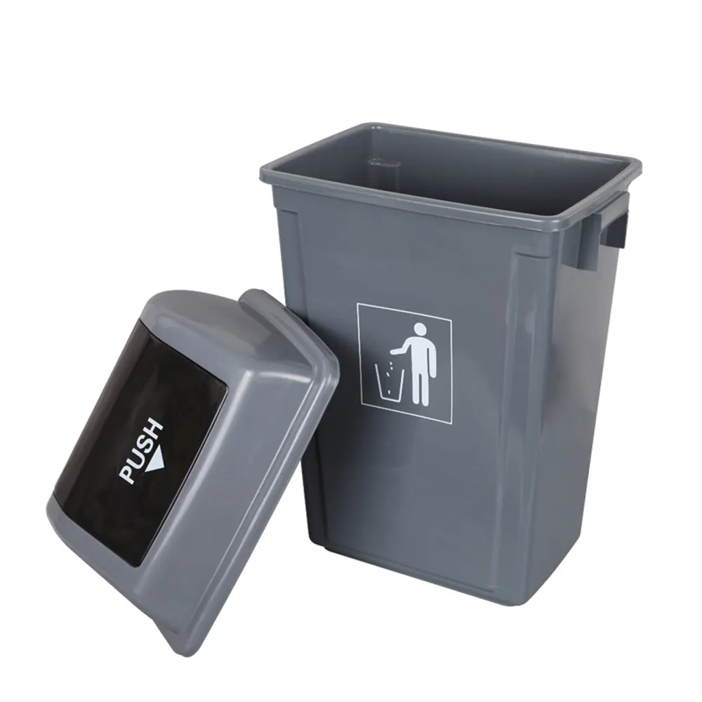 13 gallon kitchen waste bin plastic trash can with lid