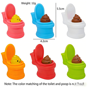 Poop Shape Tpr Squeeze Ball Toy Slow Rebound Stress Reliever for Kids Office Desk Decompression <b>Fidget</b> Gift - Product Image 5