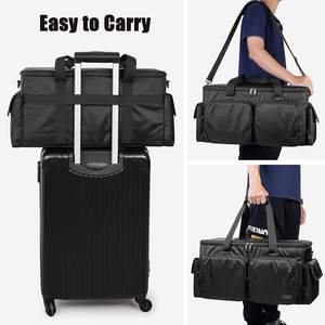 Bolsa de Transporte Grande para Cables de DJ, Organizador de Cables con Divisor Interno Desmontable y Compartimento Acolchado para DJ - Product Image 6