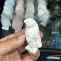 Großhandel Natürliche Kristall-Pinguin-Figur Polierte Statue Heilender Reiki-Chakra-Stein Schreibtisch-Deko Niedliches Tier-Kunsthandwerk Geschenk