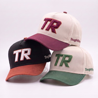 Casquette de baseball personnalisée noire et orange bicolore avec logo brodé en 3D, visière incurvée, casquette de sport, vente en gros OEM