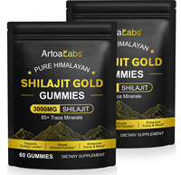 ArtoaLabs Marque Privée Résine de Shilajit Pur de l'Himalaya – Boost d'Énergie, Soutien Immunitaire, Minéraux Multiples, Acide Fulvique – Gummies de Shilajit
