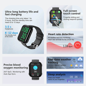 Montre intelligente 2 en 1 avec écouteurs TWS, compatible <span class=keywords><strong>Android</strong></span> et <span class=keywords><strong>iPhone</strong></span>, Reloj Inteligente, montre intelligente avec écouteurs pour hommes et femmes - Product Image 5