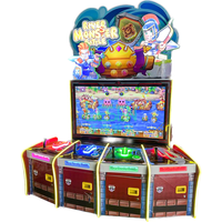 Jeu d'arcade interactif de combat de monstres fluviaux pour 4 joueurs, machine à monnayeur pour centre de divertissement