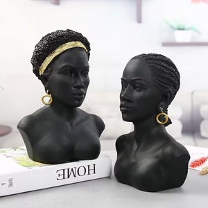 Molde de silicona Tweller con retrato de mujer africana para yeso, adornos decorativos DIY, regalo, fundición, moldes de silicona para yeso - Product Image 2