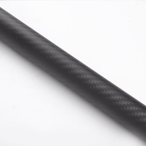 Tubo de Fibra de Carbono 3K de Súper Resistencia de Fábrica China, Proceso de Enrollado Mate con Tejido Twill, 6mm-118mm DE - Product Image 1
