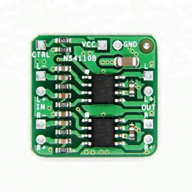 Differenstal 2x18W Digital Class D/Class AB Audio Power Amplifier Board NS4110B Voltage 6-14V