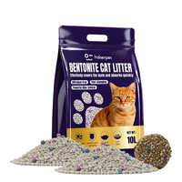 Litière pour chat en bentonite hautement absorbante, désodorisante, antibactérienne, minérale naturelle, agglomération rapide, anti-adhésive, emballage personnalisé avec logo