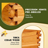 Promotion : Ruche Langstroth complète en bois, 10 cadres, 2/3 couches, avec revêtement en cire