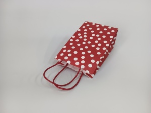 Red Polka Dot Gift <b>Bags</b> Twisted Handle <b>Small</b> <b>Paper</b> <b>Bag</b> Personalized Craft <b>Paper</b> With Your Custom Logo - Product Image 4