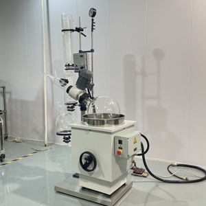 Destilador do perfume da destilação do álcool do etanol 50L do concentrador Equipamento giratório do evaporador do vácuo Elevador elétrico - Product Image 6