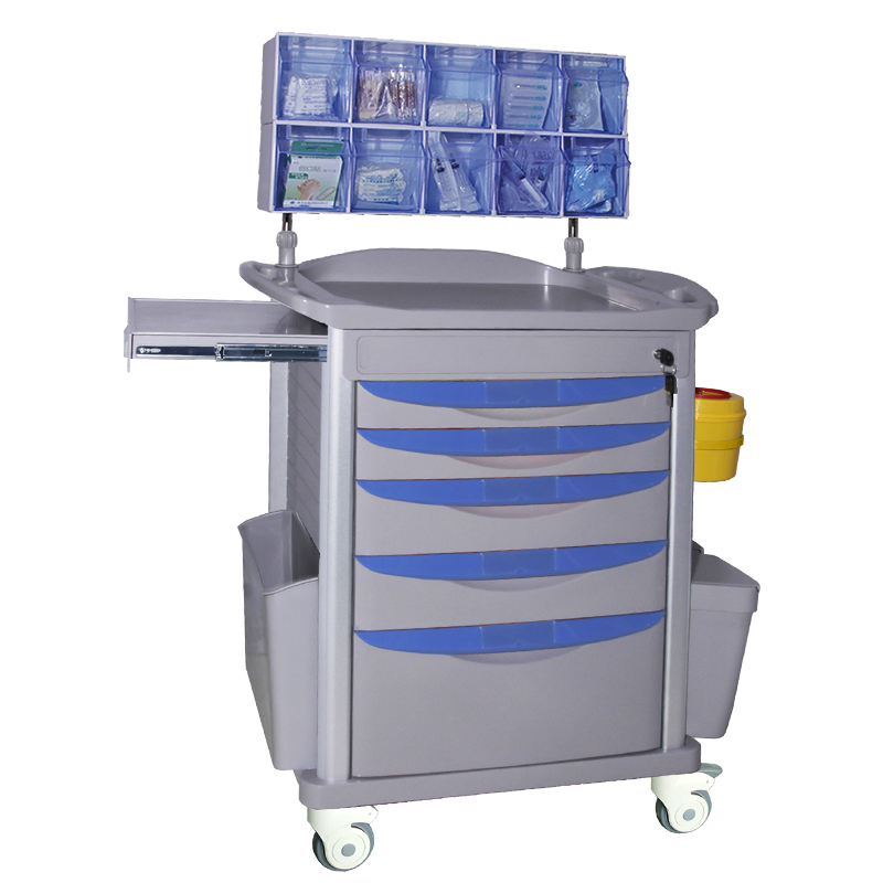 MN-AC004 Hospital ABS Plastic Anesthesia Medicine Medical Crash Cart