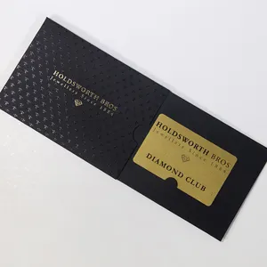 Logotipo dourado de luxo personalizado presente de luxo cartão de crédito embalagem caixa de papel vip manga de revestimento uv para cartões