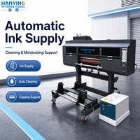 Imprimante UV DTF industrielle HANYING 60 cm pour têtes d'impression I3200, entièrement automatique, multicolore, pour transfert d'étiquettes autocollantes en cristal