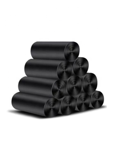 Thickened Trash Bags Eco-friendly Rubbish Bags Black Flat End <b>Plastic</b> Garbage Bag - Product Image 5