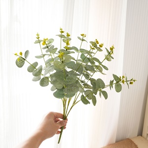 CallaFloral Eucalipto, Flor Artificial, Planta Verde, Decoración de Boda, Estilo INS, Transfronterizo - Product Image 1