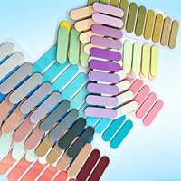 Onglets d'index multicolores à coins arrondis, marque-pages transparents autocollants, fournitures scolaires pour l'organisation des cahiers d'étude