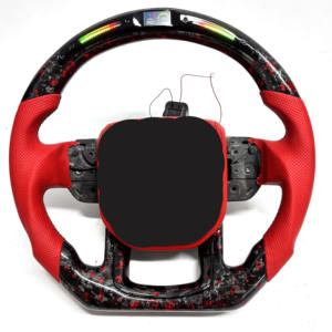 Volant sport en fibre de carbone avec écran LED rouge OEM pour Land Rover Range 2014 2015 2016 2017 2018 2019 2020 2021 <span class=keywords><strong>2022</strong></span> - Product Image 3