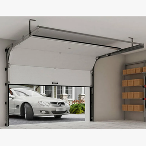 Porte de garage moderne isolée automatique intelligente en aluminium noir de luxe pour <span class=keywords><strong>villa</strong></span> - Product Image 3