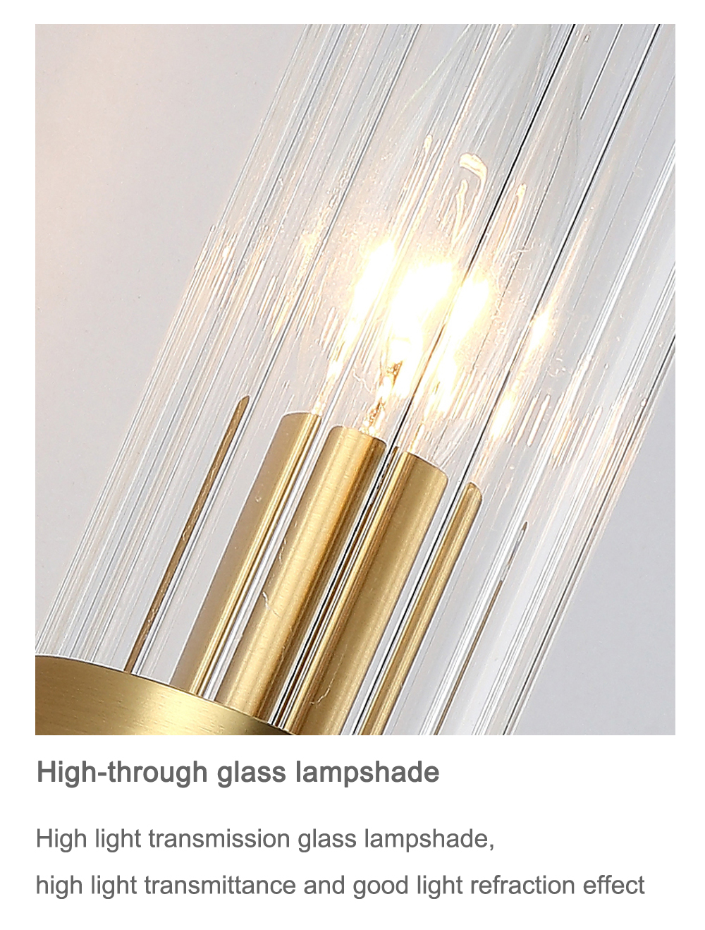 European Brass Wall Lights for Home Bedroom Living Room Glass Nordic Sconce Lighting Hotel Decorative led Gold Wall Lamp Indoor