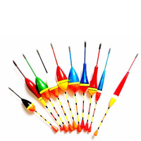 Lot de 10 flotteurs de pêche à la carpe de différentes tailles et couleurs, pour la pêche en lac et en rivière