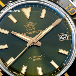 Montre <span class=keywords><strong>automatique</strong></span> vintage pour hommes, 39mm, avec lunette en céramique, résistance à l'eau 20 bars, cadran lumineux, montre de plongée pour hommes AD2084 - Product Image 3