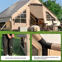 6.3 ㎡   Tente de camping gonflable à installation rapide, tente pneumatique de luxe, abri extérieur pour le camping familial