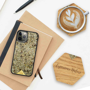 Sottobicchieri in Legno Personalizzati - Quercia / Set di 4 Sottobicchieri - Product Image 1