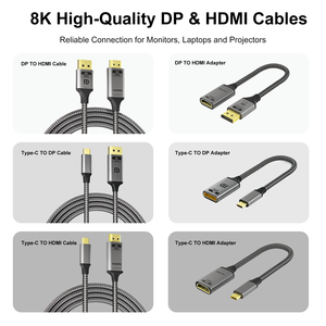 Câble Xput USB-C vers <span class=keywords><strong>DisplayPort</strong></span> 1.4 Mâle-Mâle, Prise en Charge 8K 60Hz, Câble Type-C vers <span class=keywords><strong>DisplayPort</strong></span> pour Équipement d'Affichage Numérique Général - Product Image 1