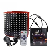 Écran d'affichage LED dynamique flexible en gros, télécommande RGB, panneau matriciel LED Demon, yeux de démon, camion, remorque, 12V 5W
