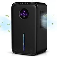 Déshumidificateur électrique portable 1L, déshydrateur d'air domestique, réfrigérant, alimentation électrique, fabriqué en plastique pour usage domestique