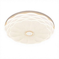 ROMAS Lampu Langit-langit LED Langit Berbintang Modern Desain Spiral Akrilik Besi Terpasang di Permukaan Remote Control IP44 AC 165-265V 6000K