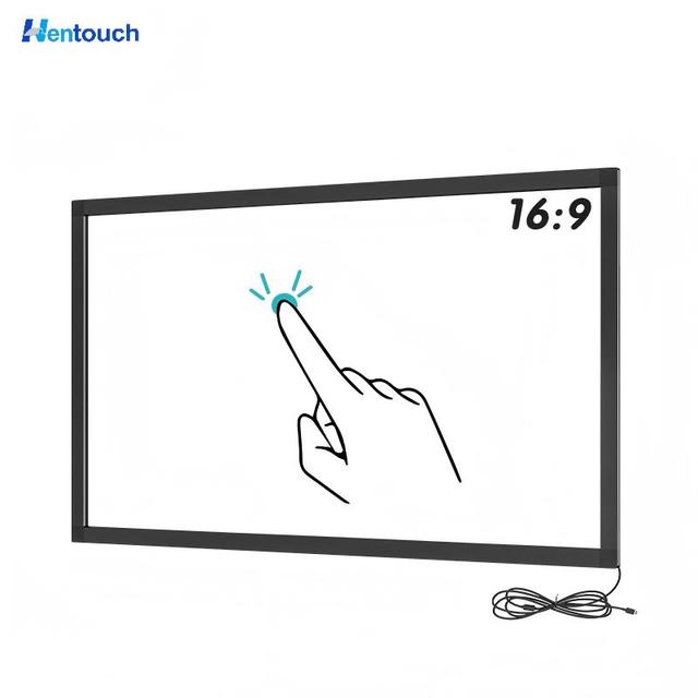 HenTouch 55-Inch Infrared 100-Point Multi-Touch Screen Overlay USB Interface 16:9 Aspect Ratio New Business Use 1-Year Warranty