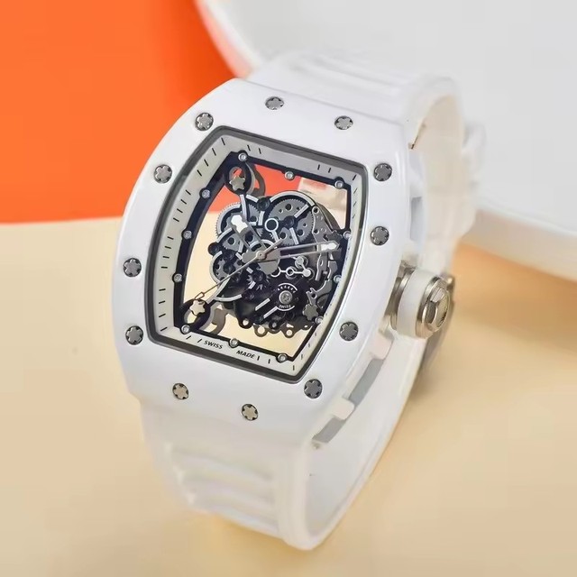 Luxury Orologio Uomo Luxury Sports Business Watch with Wine Box, Waterproof Quartz Movement, Silicone Strap