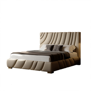 Prix d'usine <span class=keywords><strong>Literie</strong></span> en cuir Lit Queen Tête de lit Cadre souple Lit moderne de luxe King Size Mobilier pour chambre double - Product Image 6