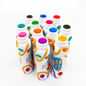 Ensemble de luxe à faible MOQ, ensemble cadeau, marqueurs à points d'encre lavables non toxiques, marqueurs graffiti pour enfants, outils de dessin Montessori, OEM, lot de 12 - Product Image 5
