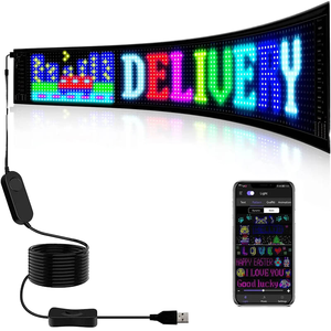 USB 5V APP Controlado <span class=keywords><strong>Programable</strong></span> Panel de Matriz de Luz <span class=keywords><strong>LED</strong></span> Señales Electrónicas - Product Image 1