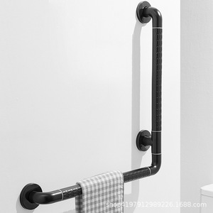 Barra de apoyo de acero inoxidable Baiyurui 8808-A antideslizante para baño, inodoro, seguridad, soporte para personas mayores y discapacitadas - Product Image 1