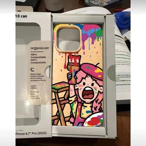 Sáng Tạo Graffiti Cô Gái Trên Vỏ Lúa Mì Cho Iphone 15 Pro Max 14 Pro 13 11 Điện Thoại Trường Hợp Điện Thoại Di Động Trường Hợp Đối Với iPhone - Product Image 5