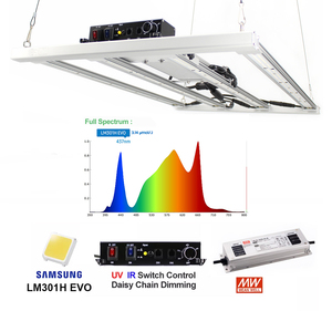 ไฟปลูกต้นไม้ 320W <span class=keywords><strong>Samsung</strong></span> LM301H EVO ให้ค่า PPFD สูง 3.14umol/<span class=keywords><strong>J</strong></span> สเปกตรัมเต็มรูปแบบ ปรับความสว่างได้ สำหรับปลูกพืชในร่ม - Product Image 3