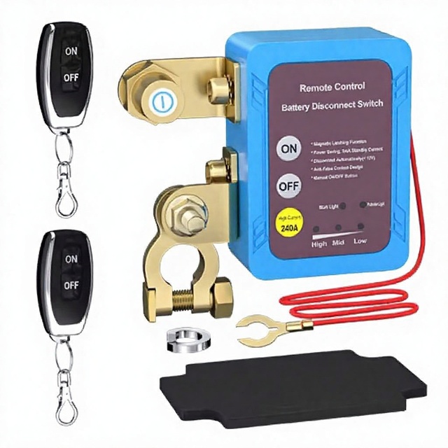 Automatic Switch Intelligent 12V/24V Remote Control Battery protection Switch Key Remote Control Key 433 RF Remote Control Key