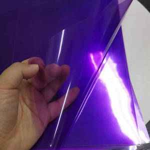 Lámina de PVC Morada Tamaño A4, Grosor de 1mm, Transparente, para Encuadernación y Cubiertas - Product Image 2