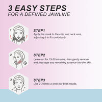 Masque facial de levage en forme de ligne en V Jawline Lift Tape Enhancer Face Patch Sculpting Collagen Sheet Mask