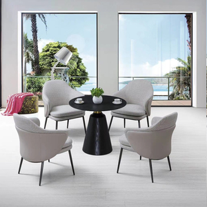 <span class=keywords><strong>Mejor</strong></span> venta italiano minimalista <span class=keywords><strong>tela</strong></span> Silla de comedor de hotel de estilo moderno comedor hardware pie sillón - Product Image 1