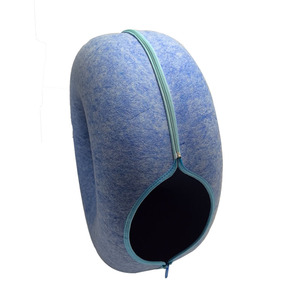Schattige Donut Vorm Verwijderbaar Slijtvast Waterdicht Vilt Grot <span class=keywords><strong>Tunnel</strong></span> Kat Nest - Product Image 1